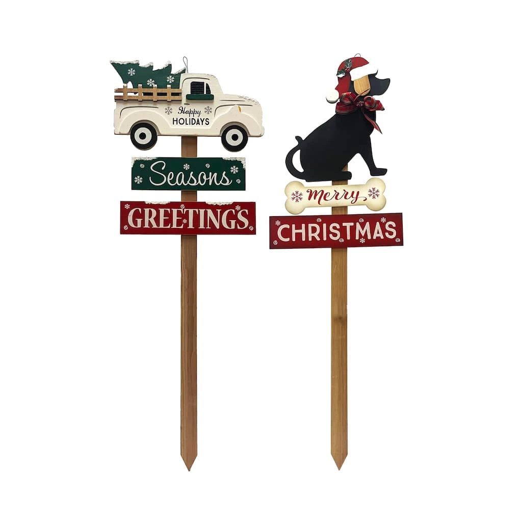 Best Pirce ✔️ Assorted 36" Holiday Greeting Yard Stake by Ashland® 👏 3 Best Pirce ✔️ Assorted 36" Holiday Greeting Yard Stake by Ashland® 👏