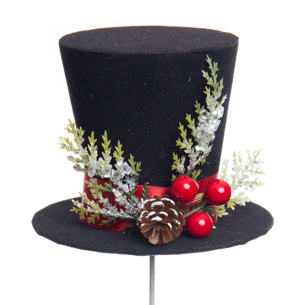 New 💯 Black Hat Pick with Pinecone & Berries by Ashland® 😀 4 New 💯 Black Hat Pick with Pinecone & Berries by Ashland® 😀 - Image 2