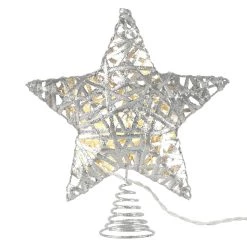 Discount ✨ 11" Silver Grapevine Star LED Tree Topper by Ashland® ❤️ -Ashland Sales 10677973 2