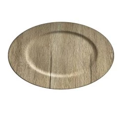 Brand new 💯 12 Pack: 13" Gray Woodgrain Charger by Ashland® 😉 -Ashland Sales 10688160 2