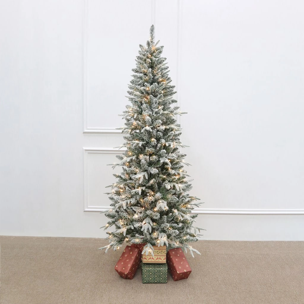 Cheapest 🥰 7ft. Pre-Lit Snowy Spruce Artifical 🎄 Christmas Tree, Warm White Micro LED Lights by Ashland® 😉 4 Cheapest 🥰 7ft. Pre-Lit Snowy Spruce Artifical 🎄 Christmas Tree, Warm White Micro LED Lights by Ashland® 😉 - Image 2