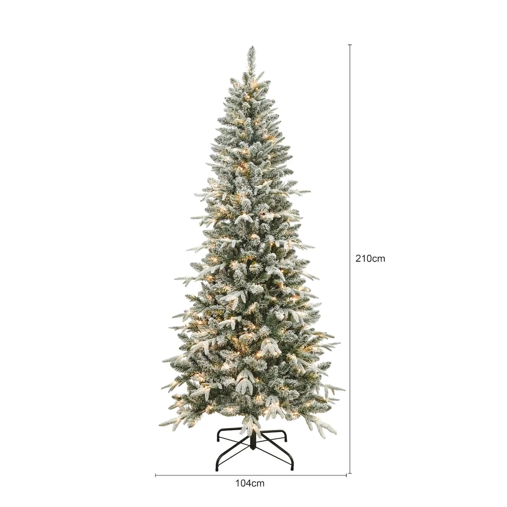 Cheapest 🥰 7ft. Pre-Lit Snowy Spruce Artifical 🎄 Christmas Tree, Warm White Micro LED Lights by Ashland® 😉 5 Cheapest 🥰 7ft. Pre-Lit Snowy Spruce Artifical 🎄 Christmas Tree, Warm White Micro LED Lights by Ashland® 😉 - Image 3