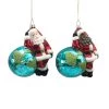 Deals ⌛ Assorted 4" Glass Santa & World Ornament by Ashland® 🎄 Christmas ✔️ -Ashland Sales 10697664 1