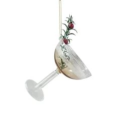 Brand new 🥰 Glass Fancy Cocktail Ornament by Ashland® 🎁 -Ashland Sales 10697665 3