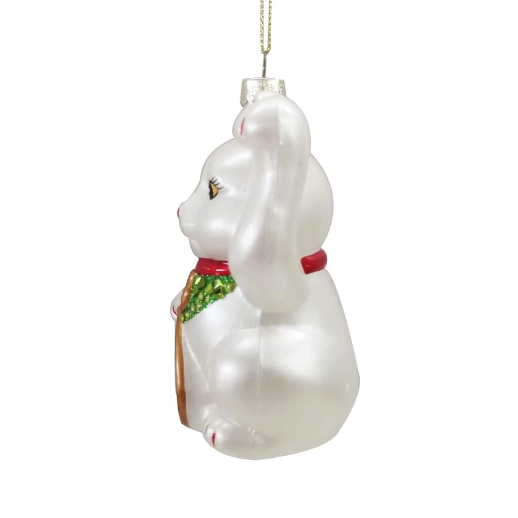 New 🎉 4" Glass Money Cat Ornament by Ashland® 🎁 Christmas 🤩 4 New 🎉 4" Glass Money Cat Ornament by Ashland® 🎁 Christmas 🤩 - Image 2