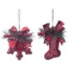 Hot Sale ✔️ Assorted Red Snowflake/Stocking 🎄 Christmas Ornament by Ashland® 🌟 -Ashland Sales 10697782 1