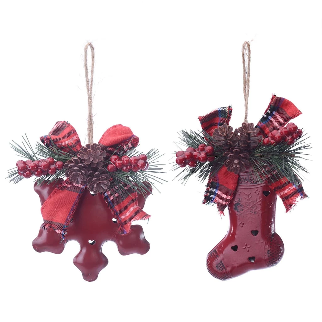 Hot Sale ✔️ Assorted Red Snowflake/Stocking 🎄 Christmas Ornament by Ashland® 🌟 3 Hot Sale ✔️ Assorted Red Snowflake/Stocking 🎄 Christmas Ornament by Ashland® 🌟