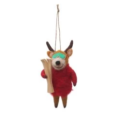 Best deal ⌛ Assorted 5.5" Wool Woodland Critter Ornament by Ashland® 👏 -Ashland Sales 10697820 2