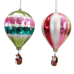 Deals ✨ 6" Assorted Glass Hot Air Balloon Ornament by Ashland® 🎄 Christmas 🌟 -Ashland Sales 10697823 2