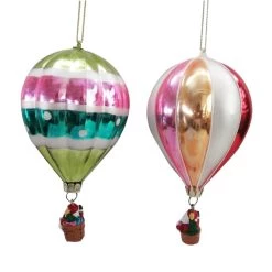 Deals ✨ 6" Assorted Glass Hot Air Balloon Ornament by Ashland® 🎄 Christmas 🌟 -Ashland Sales 10697823 3