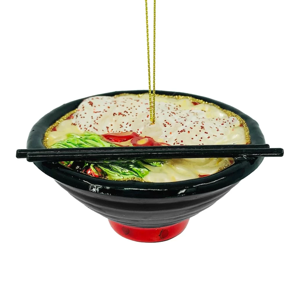 Brand new 👏 3.5'' Ramen Glass 🎄 Christmas Ornament by Ashland® 🤩 4 Brand new 👏 3.5'' Ramen Glass 🎄 Christmas Ornament by Ashland® 🤩 - Image 2