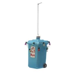 Wholesale 🥰 4" Blue Glass Trash Can Ornament by Ashland® 😉 -Ashland Sales 10697978 3