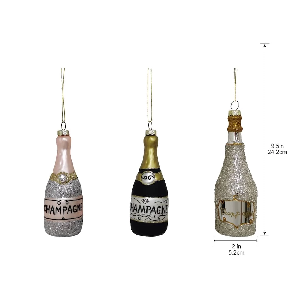 Flash Sale 🛒 Assorted Glass Champagne Ornament by Ashland® ✔️ 6 Flash Sale 🛒 Assorted Glass Champagne Ornament by Ashland® ✔️ - Image 4