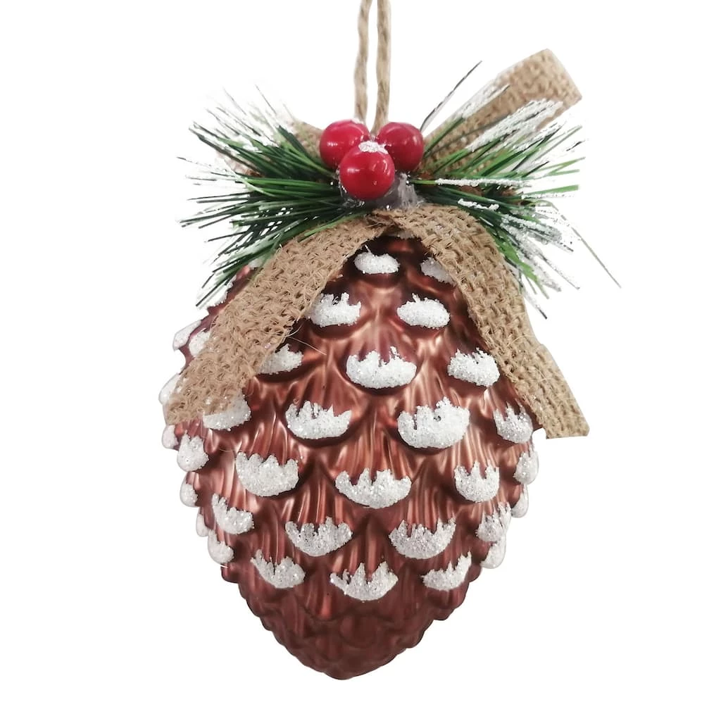 Cheap โ 4.5" Glass Pinecone Ornament by Ashland® โ Christmas ๐ 3 Cheap โ 4.5" Glass Pinecone Ornament by Ashland® โ Christmas ๐