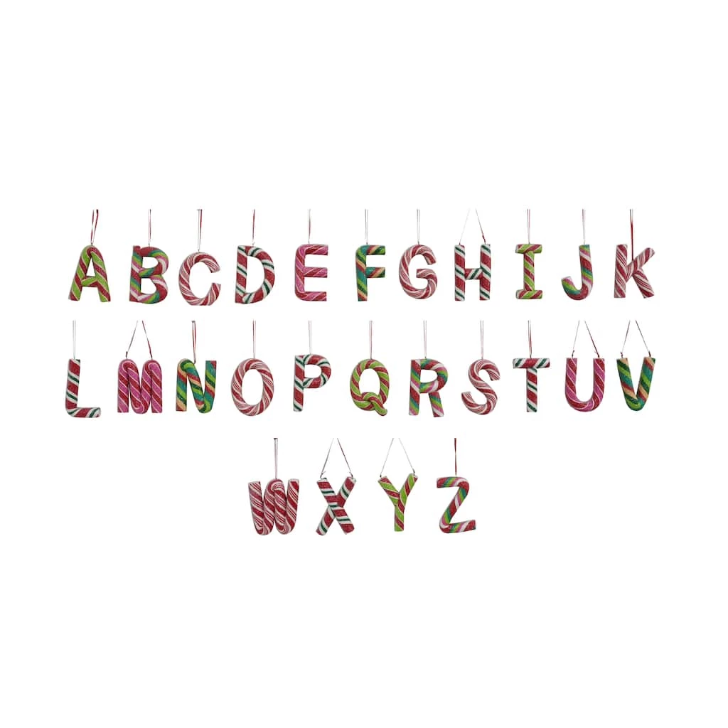 Cheapest 🤩 Assorted Monogram 🍬 Candy Cane Ornament by Ashland® 👍 3 Cheapest 🤩 Assorted Monogram 🍬 Candy Cane Ornament by Ashland® 👍