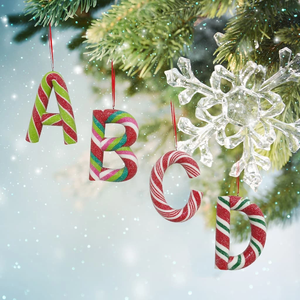 Cheapest 🤩 Assorted Monogram 🍬 Candy Cane Ornament by Ashland® 👍 5 Cheapest 🤩 Assorted Monogram 🍬 Candy Cane Ornament by Ashland® 👍 - Image 3