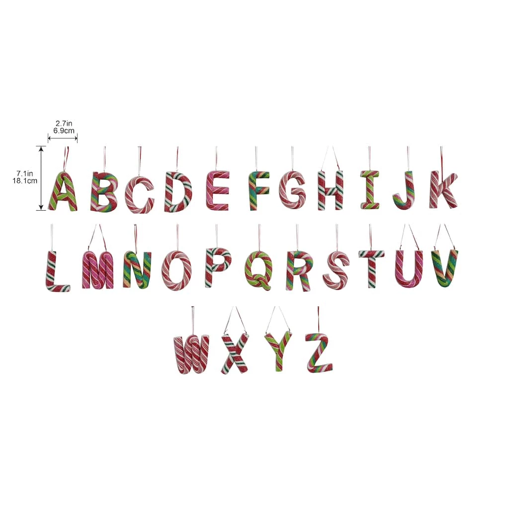 Cheapest 🤩 Assorted Monogram 🍬 Candy Cane Ornament by Ashland® 👍 6 Cheapest 🤩 Assorted Monogram 🍬 Candy Cane Ornament by Ashland® 👍 - Image 4