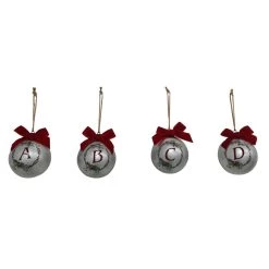 Discount ✨ Assorted Galvanized Monogram Ball Ornament by Ashland® ✔️ -Ashland Sales 10698217 4