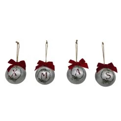 Discount ✨ Assorted Galvanized Monogram Ball Ornament by Ashland® ✔️ -Ashland Sales 10698217 5