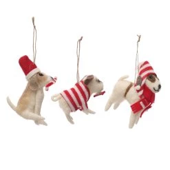 Brand new 🌟 Assorted Wool 🐕 Dog Ornament by Ashland® 🛒