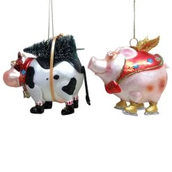 Buy 👏 Assorted Glass 🎅 Christmas Farm Animal Ornament by Ashland® 🌟 -Ashland Sales 10698355 4