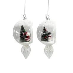 Coupon 😍 Assorted Glass Diorama Icicle Ornament by Ashland® 🔔 -Ashland Sales 10698372 2