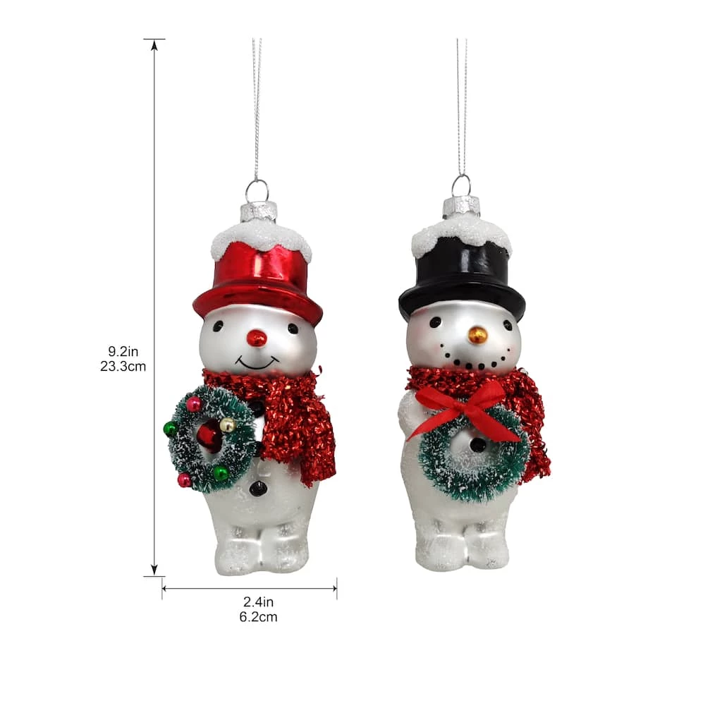 Buy 🌟 Assorted Glass Vintage Snowman Ornament by Ashland® ❤️ 5 Buy 🌟 Assorted Glass Vintage Snowman Ornament by Ashland® ❤️ - Image 3