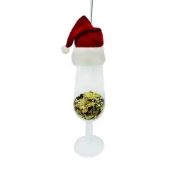Buy 💯 Wine Glass with Santa Hat Ornament by Ashland® 🧨 -Ashland Sales 10698433 2