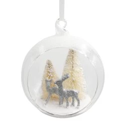 Buy 🛒 Deer Glass Ball Ornament by Ashland® 🎄 Christmas ⌛ -Ashland Sales 10698466 2