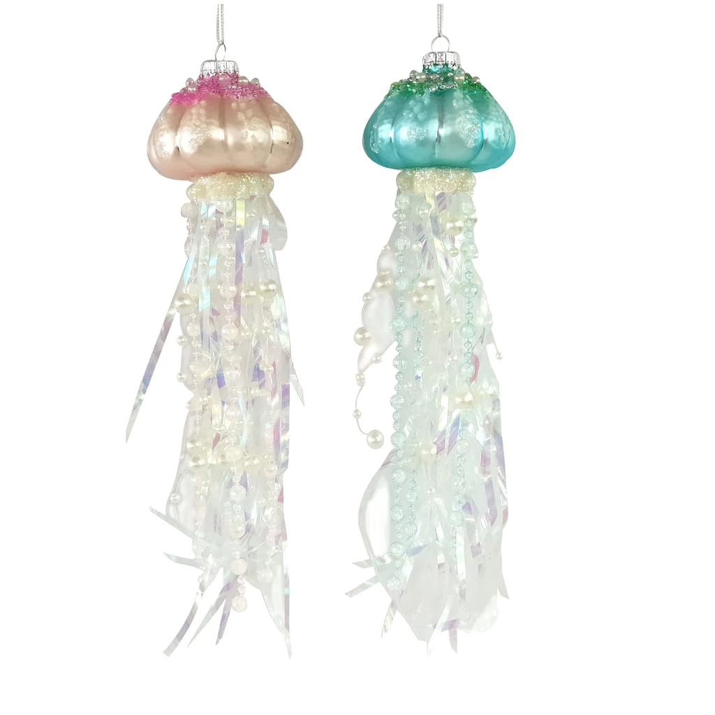 Cheap 🎉 Assorted 10.5" Glass Jellyfish Ornament by Ashland® 😀 3 Cheap 🎉 Assorted 10.5" Glass Jellyfish Ornament by Ashland® 😀