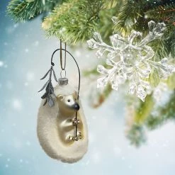 Hot Sale 🌟 White Glass Hedgehog Ornament by Ashland® 🛒 -Ashland Sales 10698525 2