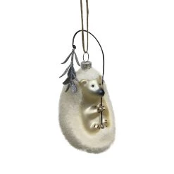 Hot Sale 🌟 White Glass Hedgehog Ornament by Ashland® 🛒 -Ashland Sales 10698525 4