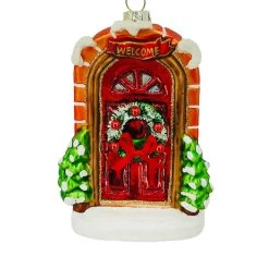 Deals 🎉 5'' 🎄 Christmas Door Collectible Glass Ornament by Ashland® 😉 -Ashland Sales 10698550 2