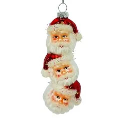 Top 10 😀 5.5'' Stacked Santa Heads Collectible ❄ Christmas Ornament by Ashland® 😀 -Ashland Sales 10698554 2