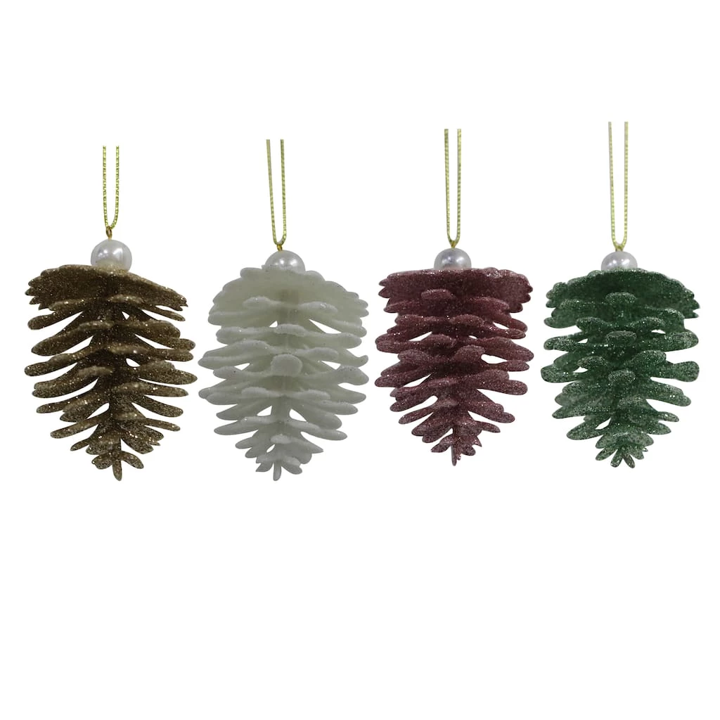 Brand new 😉 Assorted Glittery Pinecone Ornament by Ashland® ✔️ 3 Brand new 😉 Assorted Glittery Pinecone Ornament by Ashland® ✔️