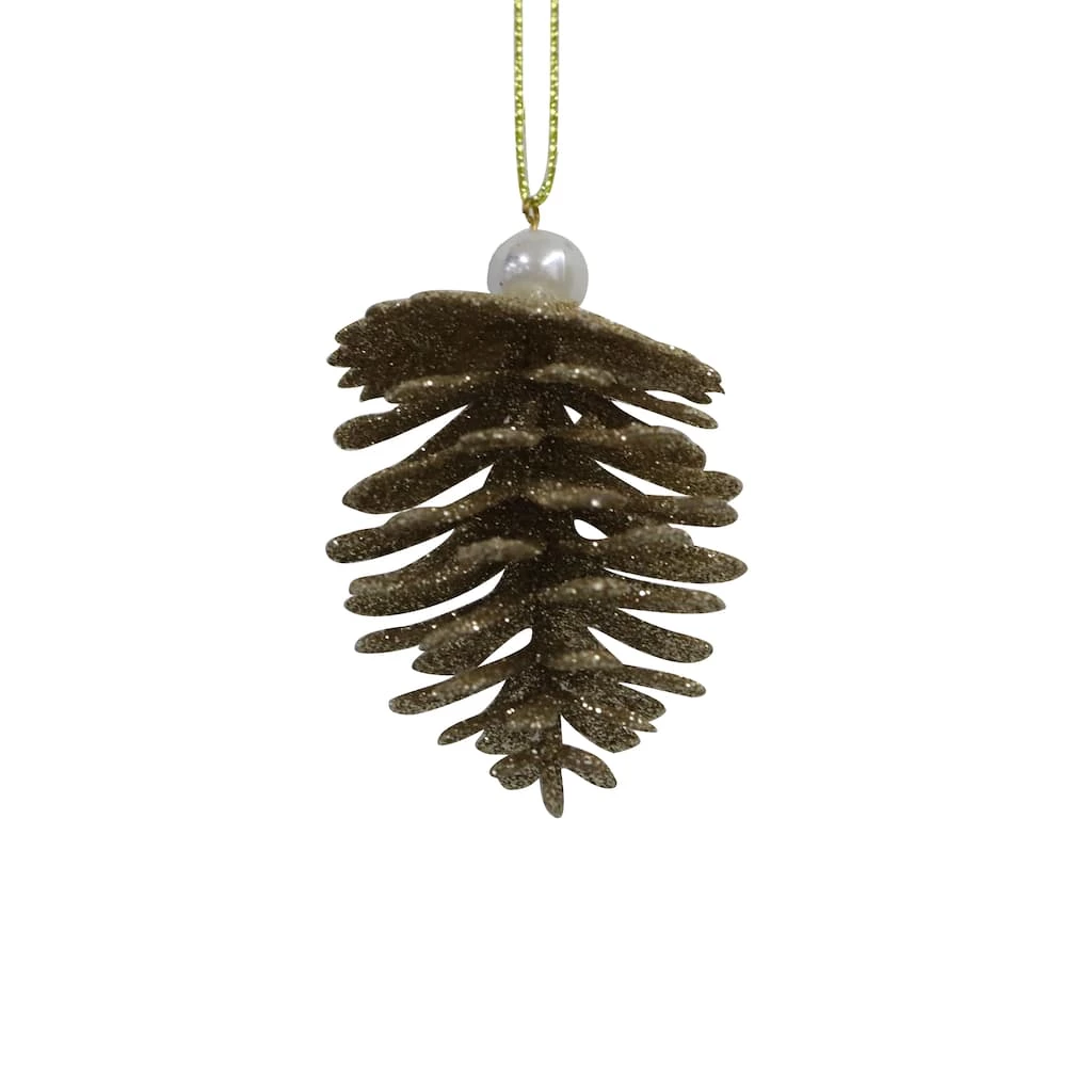 Brand new 😉 Assorted Glittery Pinecone Ornament by Ashland® ✔️ 4 Brand new 😉 Assorted Glittery Pinecone Ornament by Ashland® ✔️ - Image 2