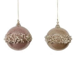 Promo 🌟 Assorted Pearl & Glitter Plastic Ball Ornament by Ashland® 😀