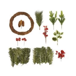 Cheapest 🛒 DIY Red Ornament, Pinecone & Berry Wreath Kit by Ashland® 🎁 -Ashland Sales 10698660 2