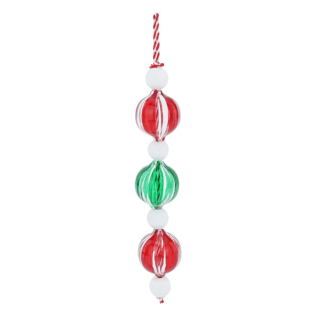 Promo ✔️ Assorted Glass & Wood Peppermint Bubble Ornament by Ashland® 🎁 Christmas ❤️ 6 Promo ✔️ Assorted Glass & Wood Peppermint Bubble Ornament by Ashland® 🎁 Christmas ❤️ - Image 4