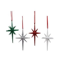 Brand new 🌟 Assorted 5.5" Glitter Starburst Ornament by Ashland® ✔️