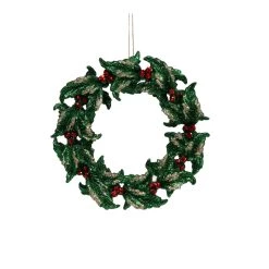 Best deal 🔥 Green Glitter Wreath Ornament by Ashland® ❤️