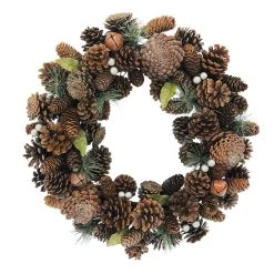 Cheap 😀 20" Glitter Pinecone & Bell Wreath by Ashland® 😀