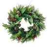 Brand new 🛒 24" Sugar Eucalyptus, Red Berry & Pinecone Wreath by Ashland® 🧨 -Ashland Sales 10698916 1