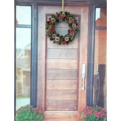Cheap ✨ 22" Red Berry, Pinecone & Cinnamon Stick Wreath by Ashland® 🥰 -Ashland Sales 10698922 3