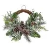 Outlet ⭐ 22" Icy Mixed Pine & Silver Berry Half Wreath by Ashland® 🧨 -Ashland Sales 10698929 1