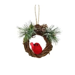 Hot Sale 🧨 Wreath with Cardinal Ornament by Ashland® 🎉