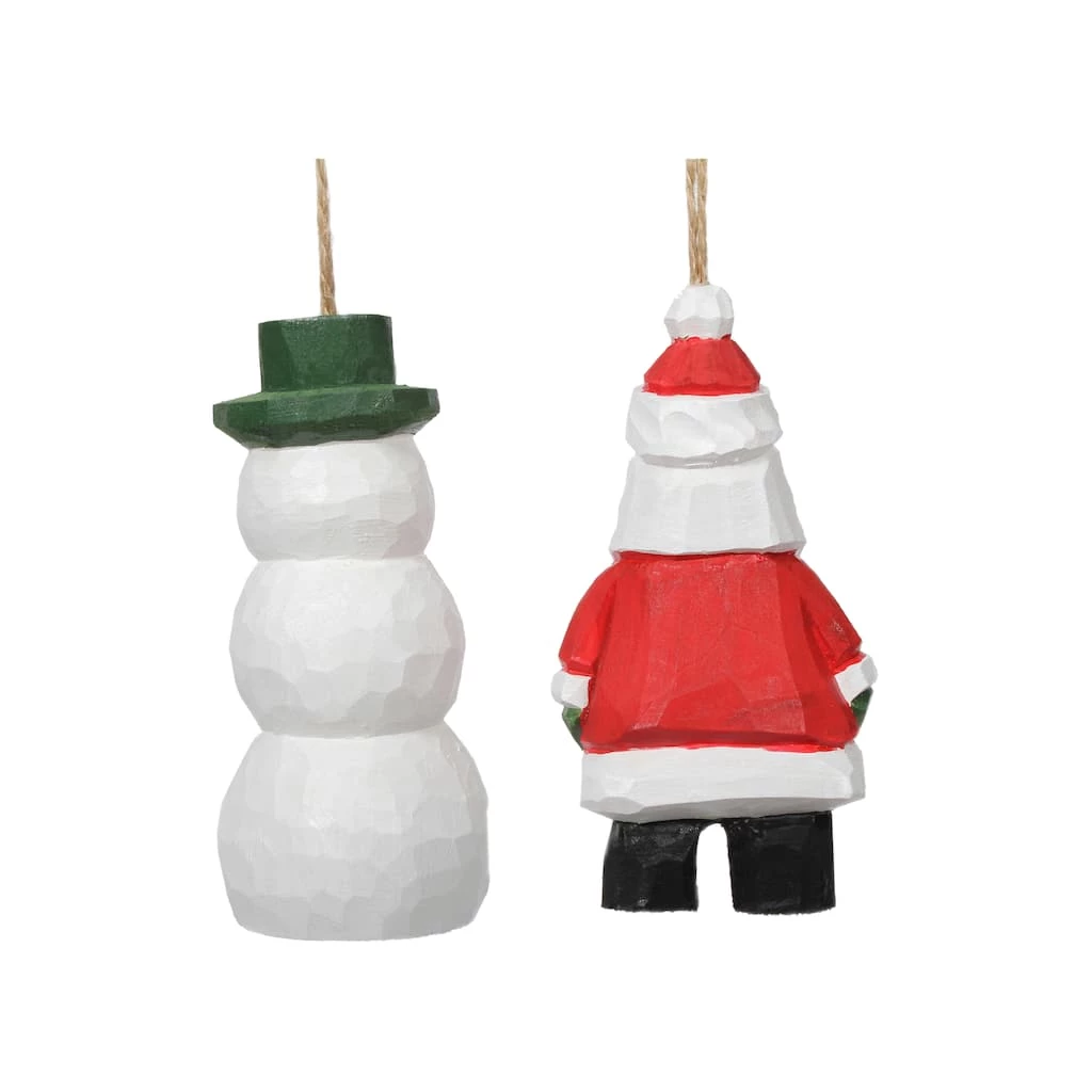 Promo π Assorted Carved Wood π Christmas Figurine Ornament by Ashland® β 4 Promo π Assorted Carved Wood π Christmas Figurine Ornament by Ashland® β - Image 2