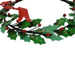 Buy 🌟 16" Berry, Leaves & Bow Metal Wall Wreath by Ashland® 👍 -Ashland Sales 10698959 2