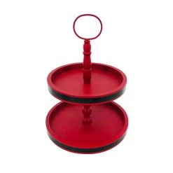Budget 💯 14'' Red 2-Tier Tray Tabletop Décor by Ashland® 👏 -Ashland Sales 10698995 2