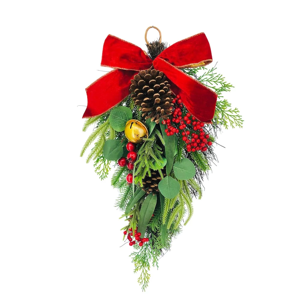 Best Pirce 🥰 26'' Pine Berry Teardrop Wall Décor by Ashland® 😉 3 Best Pirce 🥰 26'' Pine Berry Teardrop Wall Décor by Ashland® 😉